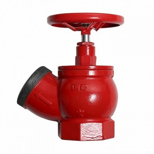 Клапан пожарный Апогей КПК 65-1 Ду65 Ру16 угловой 125° муфта-цапка чугун