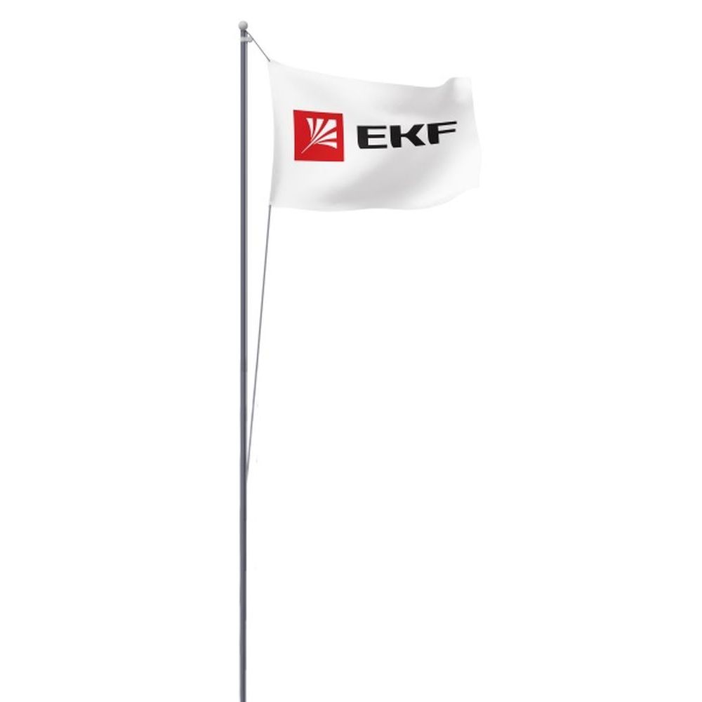 Мачта молниеприемная EKF ММСПС-Ф-11 PROxima L=11 м секционная пассивная, материал - алюминий, c флагом