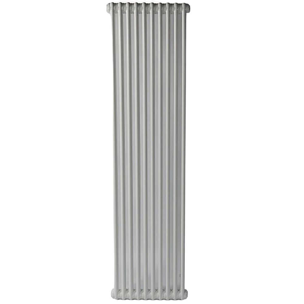 Радиатор стальной трубчатый IRSAP Tesi 4 высота 1800 мм, 7 секций, теплоотдача 1924 Вт, присоединение G1/2″, нижнее подключение - термостат снизу T26, цвет - серебристо-серый