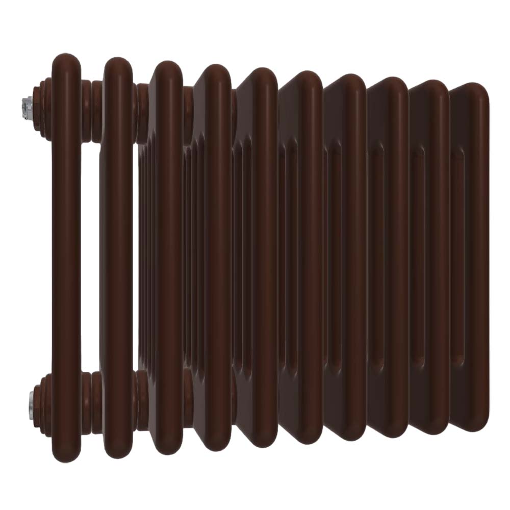 Радиатор стальной трубчатый IRSAP Tesi 6 высота 350 мм, 8 секций, присоединение резьбовое - 1/2″, подключение - нижнее со встроенным вентилем сверху T25, теплоотдача 706.4 Вт, цвет - коричневый