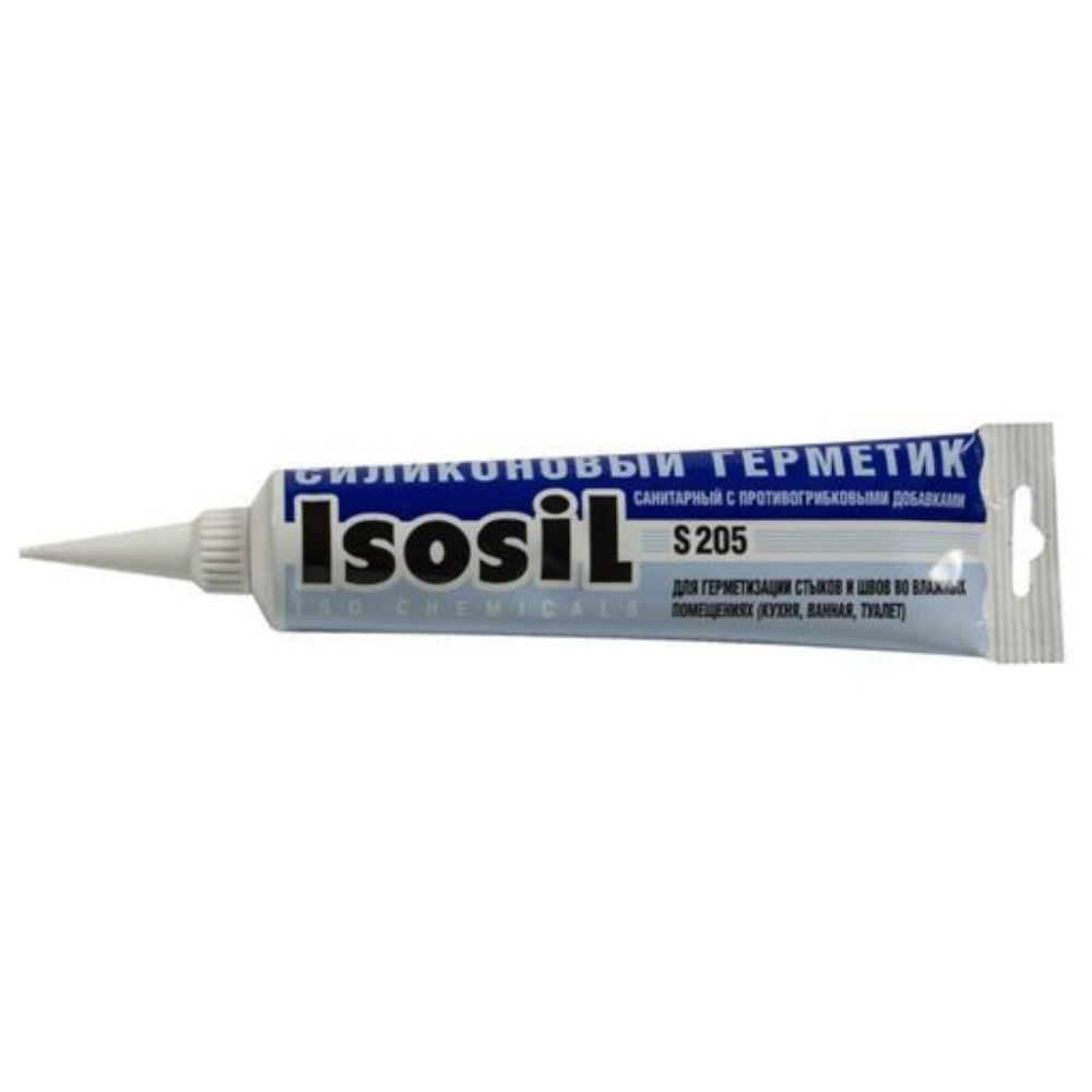 Герметик Isosil S205 115 мл силиконовый, санитарный, бесцветный