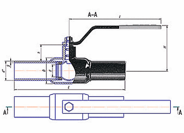 Кран шаровой ALSO КШ.П.Р.100.25-01 Ду100 Ру25 стандартнопроходной, присоединение - под приварку, корпус - сталь 20, уплотнение - PTFE, управление - электропривод DN.ru QT-015 24В