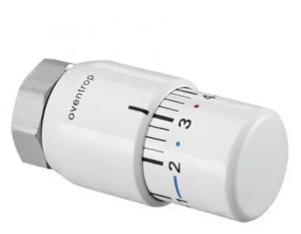 Головка термостатическая Oventrop Uni SH M30x1.5, с жидкостным чувствительным элементом, диапазон настройки 7-28°C, выпуклая отметка для слабовидящих, белый