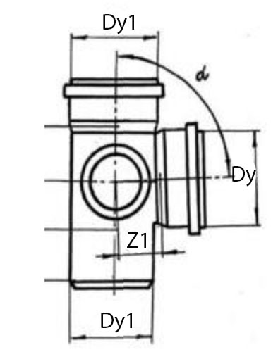 Крестовина двухплоскостная VALFEX Дн110x110x50 87.5° для внутренней канализации