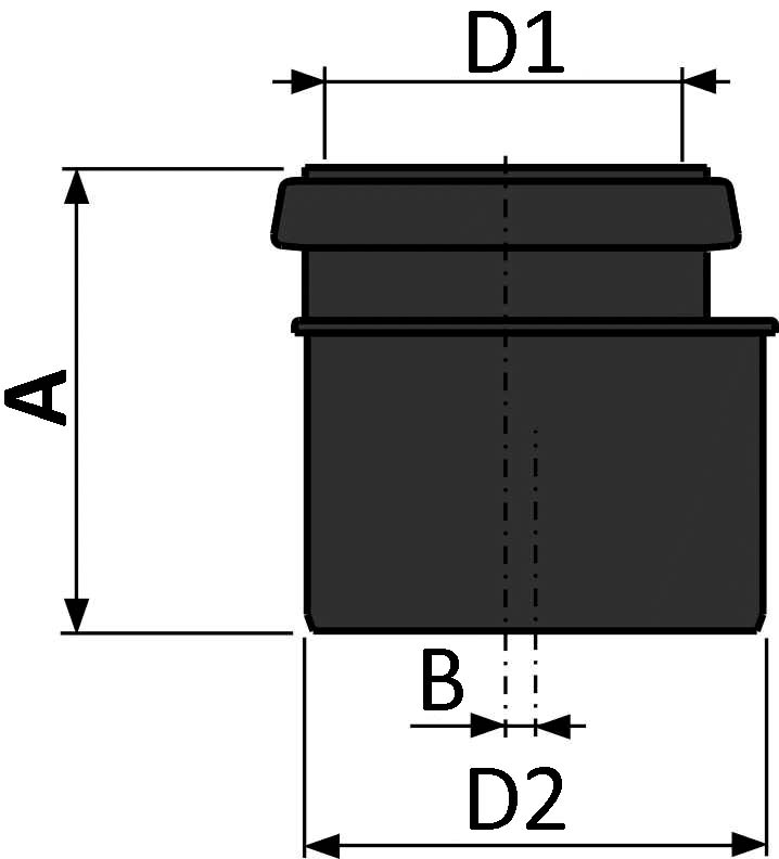 Переходы эксцентрические Alca Plast Дн90/110 для внутренней канализации полипропиленовые