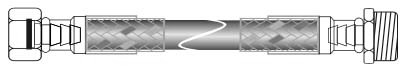 Гибкие подводки для воды Центр Сантехники 0.3-3.5м 1/2″  гайка-штуцер, нейлоновая оплетка