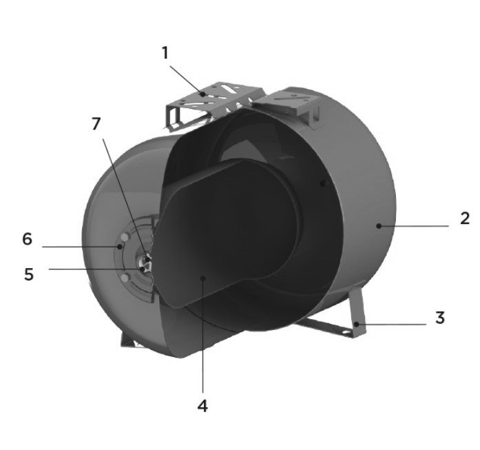 Бак мембранный CIMM AFESB CE 1″ 1/4 200л Ру10 горизонтальный, с фланцевым креплением, корпус — сталь
