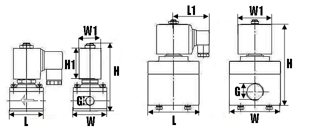 Клапан электромагнитный соленоидный двухходовой DN.ru-VS2W-803 V-NC-10 (НЗ) Ду10 (3/8 дюйм) Ру2 корпус - PTFE с антикоррозийным покрытием, уплотнение - VITON, резьба G, с катушкой 220В