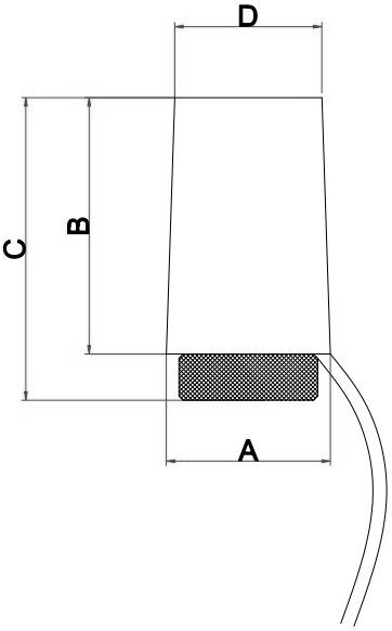 Термоэлектрическая головка FAR FT 1913 24В, нормально закрытая, 90сек, М30х1.5, 4-проводная с микропереключателем и индикацией положения, провод 75 см
