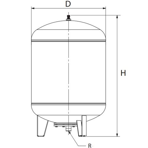 Расширительные баки Flamco Airfix RPD 110-300 л Ру8, для систем водоснабжения, c заменяемой мембраной