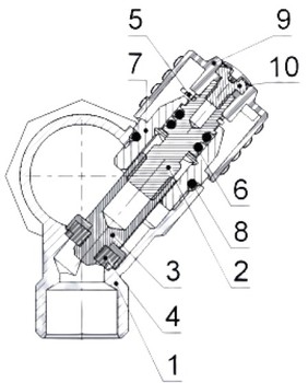 Коллектор Пензапромарматура 1″ Ду25 Ру10 3 отвода 1/2″ Ду15 ВР/НР, с регулирующими клапанами
