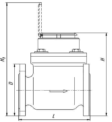 Счетчик холодной воды турбинный Декаст СТВХ-50 МИД И Ду50 Ру16 фланцевый, до 50°С