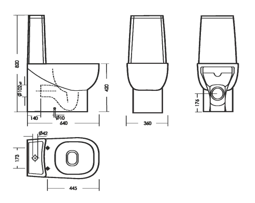 Унитаз-компакт Sanita Luxe Infinity Comfort, белый (арматура, дюропластовое сиденье с функцией мягкого закрывания, универсальный выпуск)