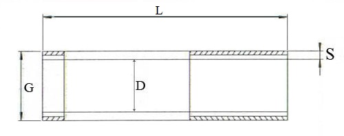 Сгон МПИ 1/2″ Ду15 Ру16 длина=300 мм, стальной, удлиненный из труб по ГОСТ 3262-75, без комплекта