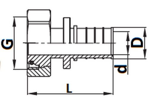 Переходник аксиальный STOUT SFA-0034 Дн16x3/4″ Ру25 с накидной гайкой под евроконус для труб из сшитого полиэтилена, корпус - латунь