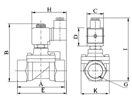 Клапан электромагнитный соленоидный двухходовой отсечной Tork S1010 2″ Ду50 Ру12 пилотного действия, нормально закрытый (НЗ), корпус - латунь, уплотнение - NBR, катушка 220B