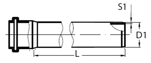 Труба полипропиленовая PP-B VALFEX Дн110х3,4 мм для наружного монтажа длиной 2 м