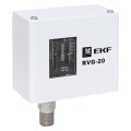 Реле избыточного давления EKF RVG-20-0.6 диапазон задаваемой установки 0.05-0.6 МПа, резьба присоединения G1/4