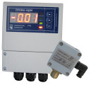 Датчик вакуумметрического давления ПРОМА ИДМ-016 ДВ-НВ 40, настенное исполнение с выносным датчиком, количество выходных реле - 4, диапазон измерений давлений от -40 до -10КПа