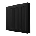 Радиатор панельный Royal Thermo COMPACT C11-300-500 Noir Sable 0.386 кВт настенный, присоединение резьбовое - 1/2″, подключение - боковое, универсальное, стальной, цвет - черный