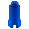 Заглушка РОС 1/2″ Ду15 Ру10 L=68мм для водорозетки, корпус - пластик, наружная резьба, цвет - синий