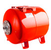 Расширительный бак STOUT STH-0005-000035 35 л  5 бар, корпус  — сталь, модификация —  вертикальный, размещение патрубка присоединения —  боковое, для отопления (красный цвет)