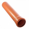 Труба наружная канализационная Дн110 (3.4 мм) длиной 0.5 метра Саратовпластика из полипропилена