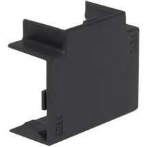 Угол Т-образный IEK Элекор КМТ 10x20 для кабель-канала, корпус - пластик, комплект 4 шт, цвет - черный